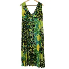 ダイアン・フォン・ファステンバーグ ワンピース サイズS レディース美品  - イエローグリーン×グリーン×マルチ