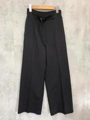 LAGUNAMOON ラグナムーン デザインベルト ワイド パンツ sizeS/黒 ■■ レディース