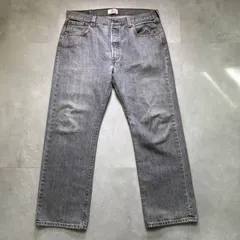 Levi's リーバイス 501 先染めブラック デニムパンツ ストレートデニム ジーンズ 00501-6275 縦落ち 黒 W36 W30