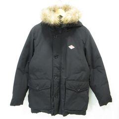 DANTON ダントン ダウンジャケット ブラック サイズ40 ラクーンファー