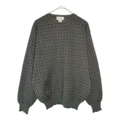 Tricots St.Raphael ウールニットセーター 総柄 マルチカラー(メンズ L)中古 古着 X5117