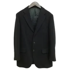 バーバリー BURBERRY ウール カシミヤ シングル 3B ジャケット テーラード ブレザー AB4 ブラック