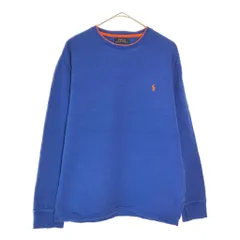 Polo by Ralph Lauren ポロ ラルフローレン 長袖サーマルＴシャツ ブルー(メンズ L)中古 古着 X5120