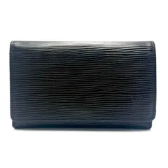 LOUIS VUITTON ルイヴィトン エピ ポルトフォイユトレゾール 2つ折り財布 M63972 ノワール ブラック L字ファスナー 当店基準真贋確認済