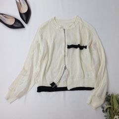 Eimee Law エイミーロウ 布帛MIXメッシュニットブルゾン (92K＋0702)26H