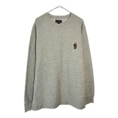 Polo by Ralph Lauren ポロ ラルフローレン ポロベア 長袖サーマルＴシャツ グレー(メンズ XL)中古 古着 X5121
