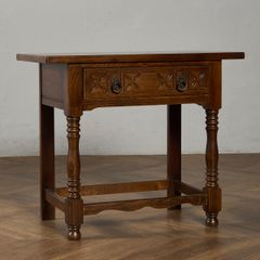 英国アンティーク木製ホールテーブル/サイドテーブル机/花台/飾り棚(94-112 英国アンティーク木製ホールテーブル/サイドテーブル机/花台/飾り棚(94