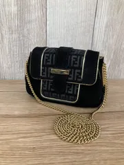 FENDI  フェンディ ミニバック チェーンショルダーバック スウェード　ズッカ 柄　平塚店
