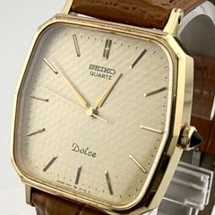 美品 電池交換済 SEIKO セイコー ドルチェ クォーツ 1986年製 稼働品