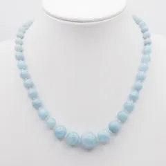 R868 ブルーストーン ネックレス デザイン シルバーカラー