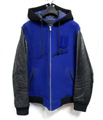 UNDERCOVER｜アンダーカバー Rebel Rebel Varsity Jacket フーデッド 袖レザー スタジャンのサムネイル