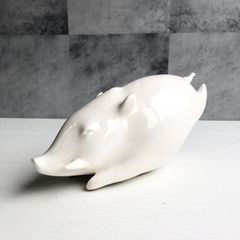 猪型 磁器製 香合 染付 - メルカリ