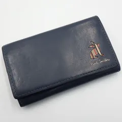 送料無料 Paul Smith ポールスミス 5連 キーケース ネイビー ストライプ うさぎ レザー 鍵 雑貨#15946