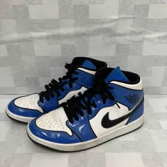 NIKE ナイキ スニーカー Nike Air Jordan 1 Mid SE 'Signal Blue' 6834-402 27cm ブルー ホワイト ブラック