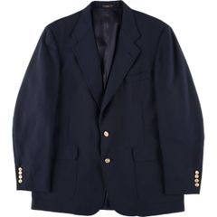 ブルックスブラザーズ✨ネイビーブレザー 金ボタン シングル 段返り 