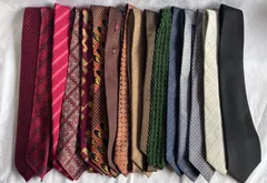 【16本セット】ネクタイ　まとめ売り　赤系　茶系