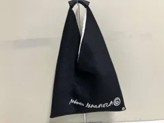 MAISON MARGIELA MM6 エムエムシックス マルジェラ ロゴジャパニーズバッグ 黒 ブラック メッシュバッグ ハンドバッグ