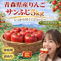 【超メルカリ市限定】【訳ありで大容量】サンふじ　約20Kg 岩手県産 訳あり] りんご サンふじ 5kg (14玉から20玉入り 5kg 1箱)｜令和7年産