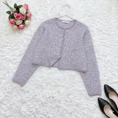 MOUSSY カーディガン グレー FREE フリーサイズ
