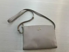 ★Agnes b アニエスベー ショルダーバッグ ロゴ ベージュ 通年