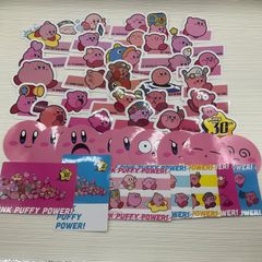 미사용품 별의 커비 30th 다이컷 스티커 세트 전 46종 세트 Kirby 풀 컴플리트