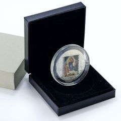 七宝章牌 人形浄瑠璃文楽 造幣局製 約160g純銀 七宝 金メッキ 記念
