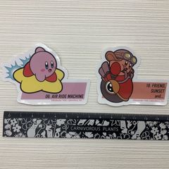 미사용품 별의 커비 30th 다이컷 스티커 세트 2종 세트 Kirby 커비 상품 씰 에어라이드 윌리 라이더 통치자는 사이즈 비교용입니다 사진에 있는 것만 장미 판매 불가