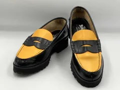 THE KENFORD FINESHOES ケンフォードファインシューズ Bicolor Loafers バイカラーローファー 革靴 CJ24D K205 イエロー ブラック 24.5cm