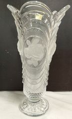ドイツ製 大型クリスタル花瓶 ソリッドクリスタル ヘキサゴナル