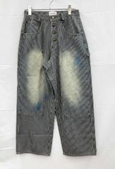 パンツ BADWAY Studs straight denim pants Badway Classic Studs Denim Pants Black - メルカリ