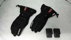 【開封・未使用品】バイク用 春秋冬 ヒートグローブ HEAT5 [ブラック/Mサイズ]　ID-205/BLACK/M　YA0455（2636646）