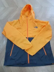 THE NORTH FACE ザノースフェイス オレンジ/ネイビー ウィンドブレーカー フード ジャケット
