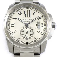 カルティエ Cartier 腕時計 カリブル W7100015 デイト スモールセコンド 裏スケ 夜光インデックス 夜光インデックス 夜光針 シルバー文字盤 SS 自動巻き 【中古】のサムネイル