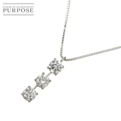 ダイヤ 1.00ct ネックレス 44.5cm Pt プラチナ Diamond Necklace 90313521