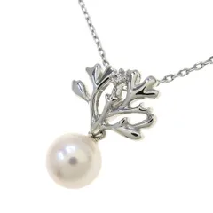 タサキ パールダイヤネックレス/アコヤ  【無料ギフトラッピング】【Aランク】【中古】