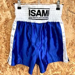 ISAMI 格闘技用 ファイトショーツ ブラック×ホワイト Mサイズ - メルカリ