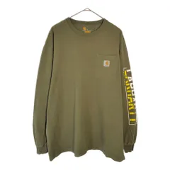 Carhartt カーハート 長袖Ｔシャツ オリーブ(メンズ L)中古 古着 X5153