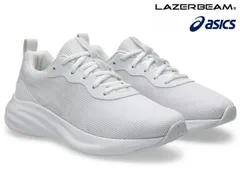 アシックス asics レーザービーム 1154A226 LAZERBEAM MQ キッズスニーカー ランニングシューズ スクールスニーカー 白靴 運動靴 紐靴 白底 通学 部活 消臭 防臭 洗えるインソール 洗える中敷き 子供 靴 100 ホワイト/ホワイト