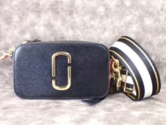 【未使用級/極美品】マークジェイコブス ザ スナップショット ブラック×ゴールド ショルダーバッグ 保存袋付 MARC JACOBS