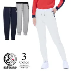 【メール便・ゆうパケット】▼テックスウェットパンツ 【S/M/L寸：レディース】アンパスィ and per se ゴルフウェア パンツ レディース【秋冬モデル】【SALE】 aff5003j1