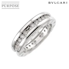 ブルガリ BVLGARI ビーゼロワン 1バンド #45 リング ダイヤ K18 WG ホワイトゴールド 750 指輪 B-zero1 Ring 90311526
