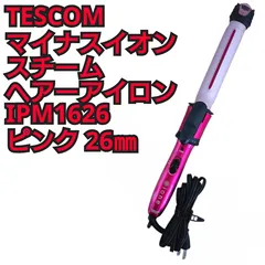 テスコム ione マイナスイオンスチームヘアーアイロン 26mm ピンク IPM1626-P