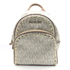 【中古】MICHAEL KORS　スタッズシグネチャーミニバックパック　ホワイト　マイケルコース[17][240017754900]のサムネイル