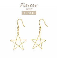 STAR JEWELRY スタージュエリー 星&月 アシンメトリー ダイヤピアス 