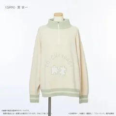 新品未使用 TVアニメ『ブルーロック』 ルームウェアプルオーバー (ユニセックス) 潔世一 GRN もこもこ フェザーヤーン  管理番号：632-2244