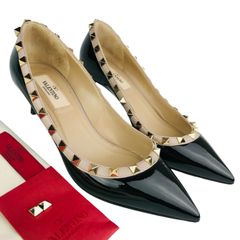 美品】ヴァレンティノ ロックスタッズ バレリーナパンプス フラット