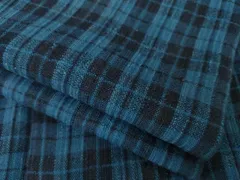 平和屋着物●浦野理一　経節紬　格子　胴抜き仕立て　正絹　逸品　AABH4609ck