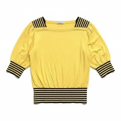 イブサンローラン YVES SAINT LAURENT カットソー 五分袖 黄色 Mサイズ 978835のサムネイル