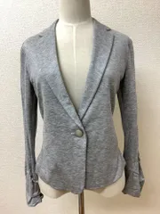 iCB 杢グレー カットソー生地ジャケット サイズ11