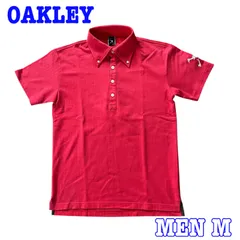 OAKLEY オークリー 半袖 ロゴ・スカル刺繍 速乾性 ストレッチ ボタンダウン ポロシャツ M